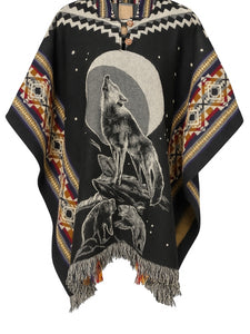 Native American Print Ponchos