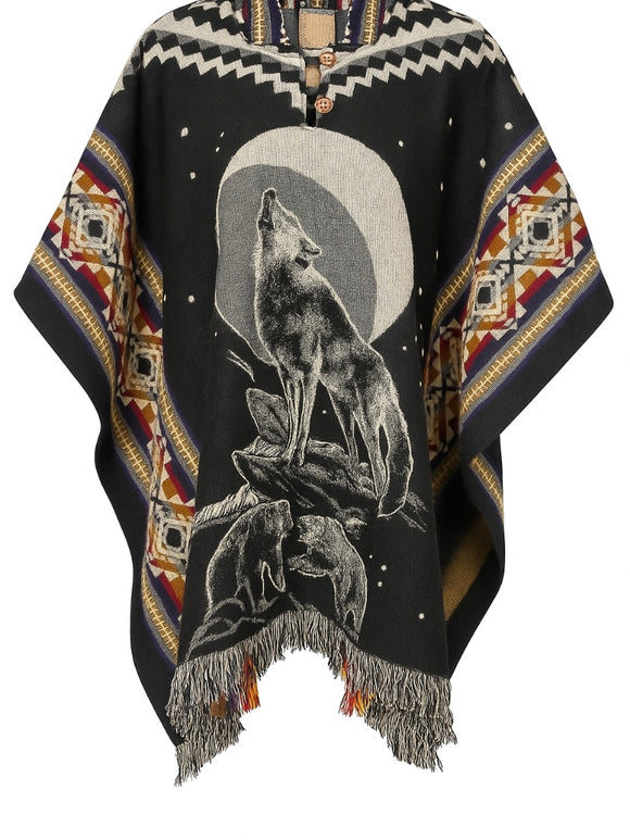 Native American Print Ponchos