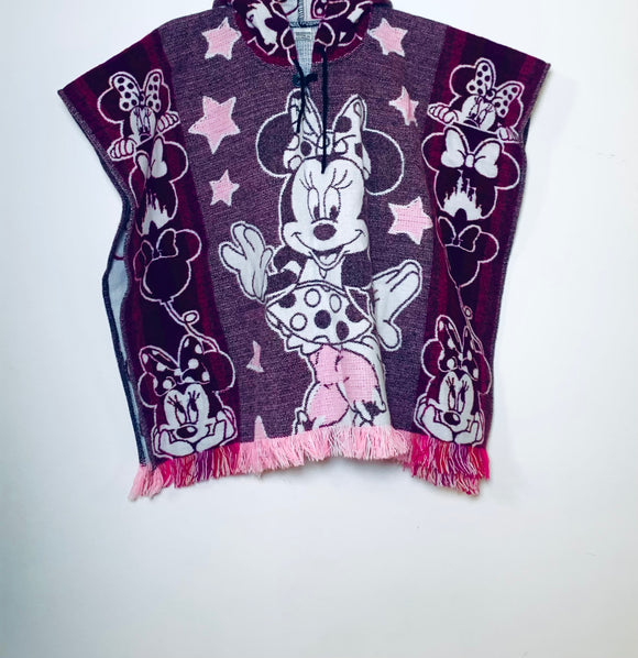 Cozy Minnie Mouse Poncho For Kids 🖤💖