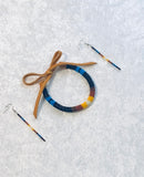 Native American Beaded Bracelet & Earring Set