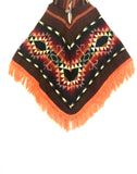 Kids Native American Print Poncho